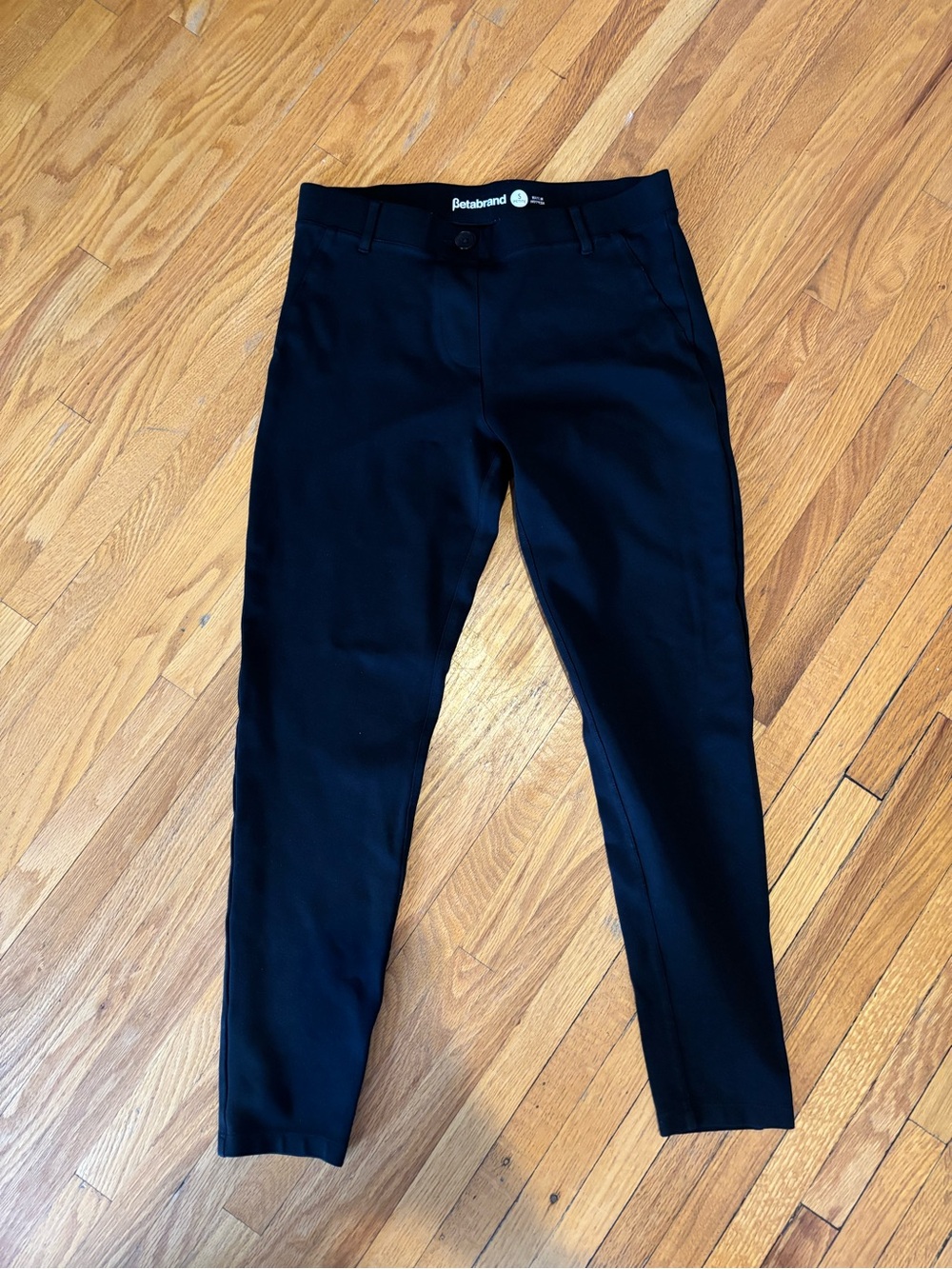 Betabrand Classic DPYP™ Dress Pant Yoga Pant | Skinny (Black) size sm petite